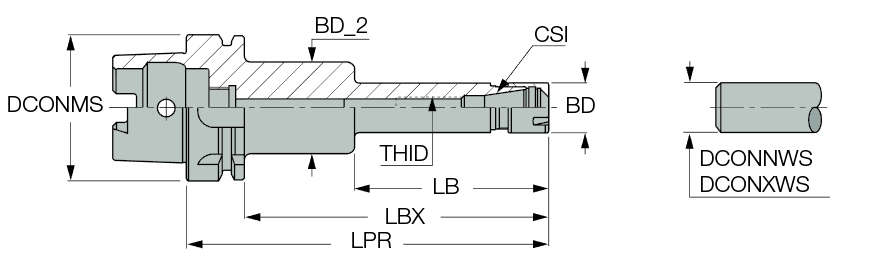 HSK A63 ER16X100M