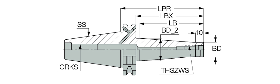 DIN69871 40 ODP 8X58