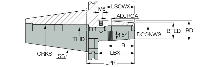 DIN69871 40 SRKIN 12X80CX